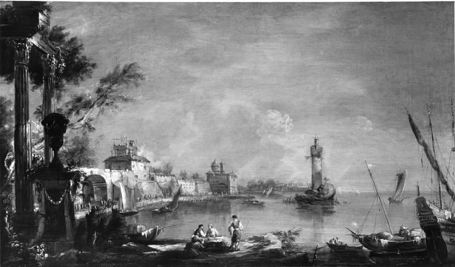 Insenatura marina con faro
